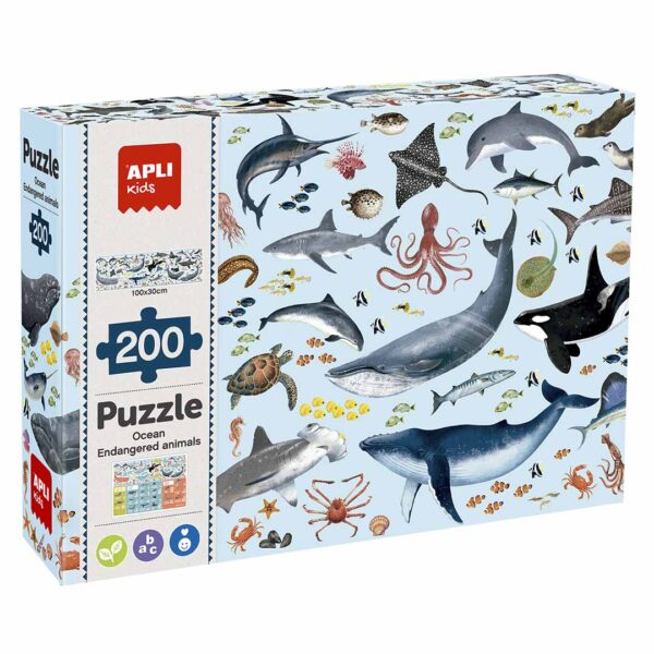Puzzle Animais Marinhos Ameaçados