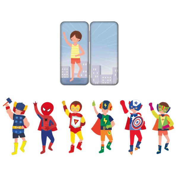 Jogo Magnético Mix&Match Super Heróis