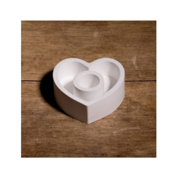Molde Silicone Candle Holder Heart