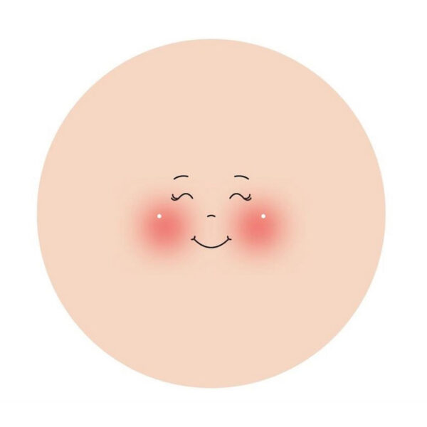 Rosto Tecido Ø13cm - 3un.