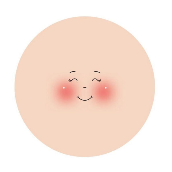 Rosto Tecido Ø16cm - 3un.