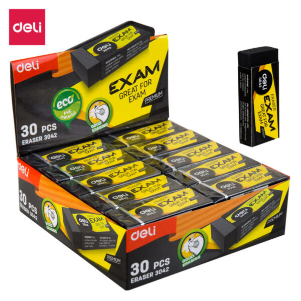 Borrachas Negras Deli Exp. 30un.