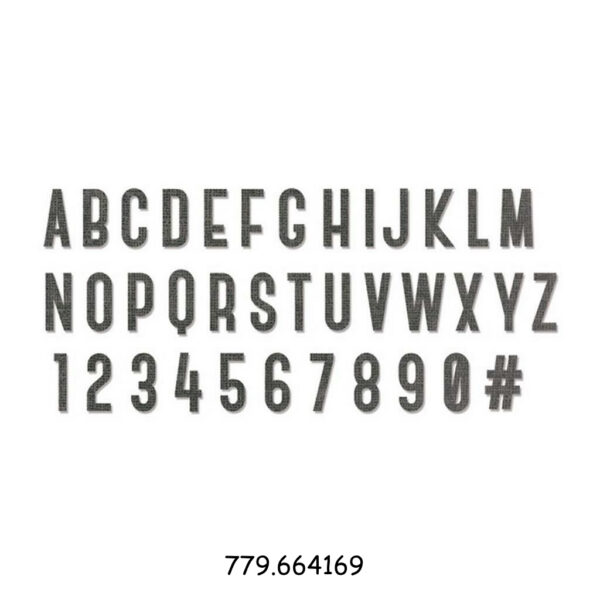 Bigz XL Die - Abecedário/Números Society