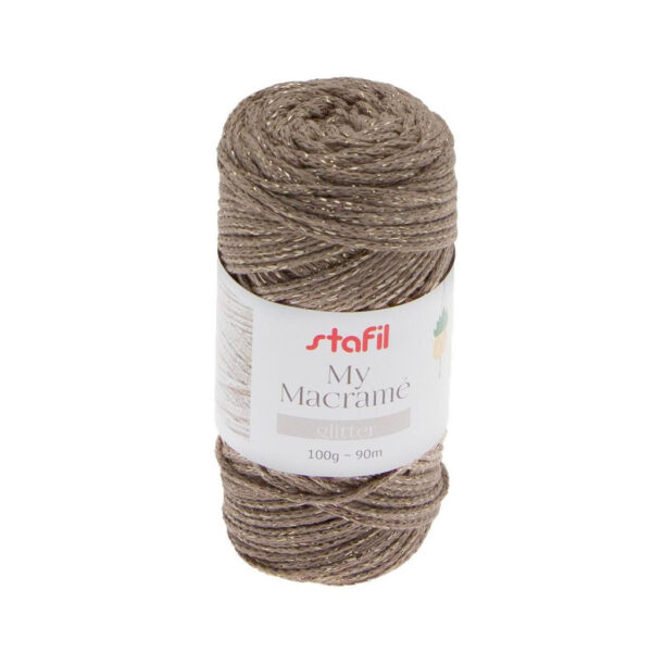 Macramé Glitter Camel 100gr.