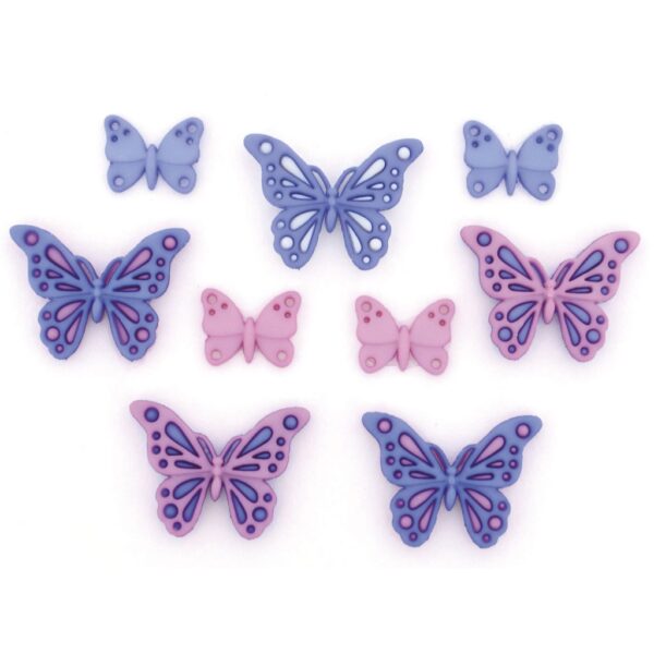 Botões Sweet Butterflies