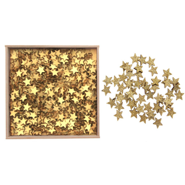Caixa Mini Stars Gold c/ 600 Peças - Ø10mm