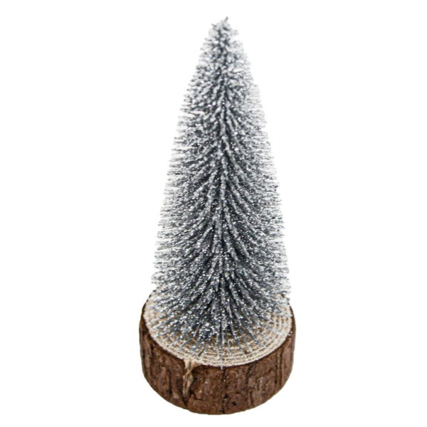 Árvore Silver Glitter Ø45x110mm