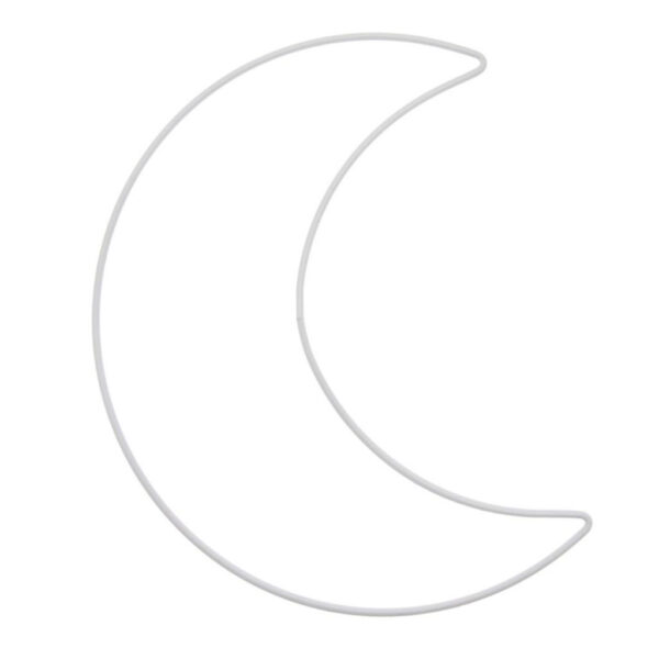 Aro Metálico Lua Branco 250x195mm