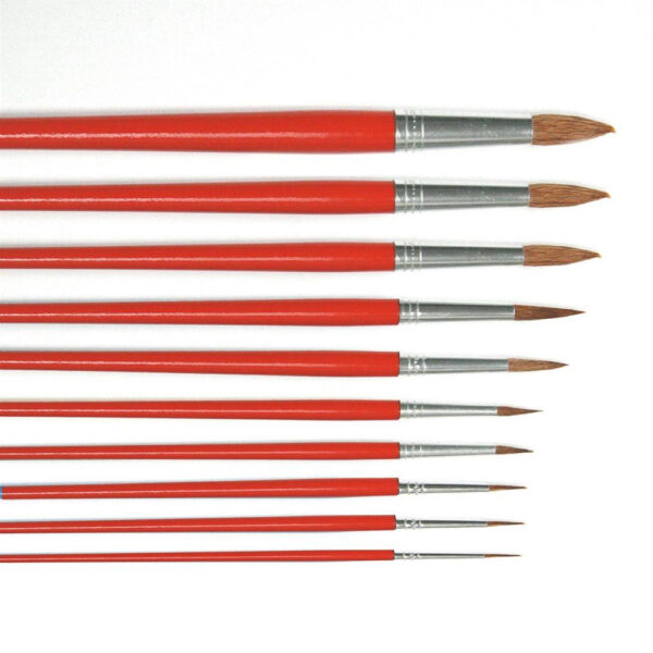 Pincel Escolar Redondo 12un. (clique p/ver tamanhos)