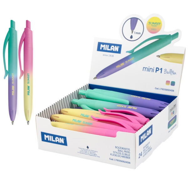 Esferográfica Mini P1 Sunset Milan Exp. 24un.