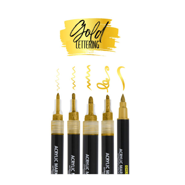 Acrylic Marker Gold cx.5un.