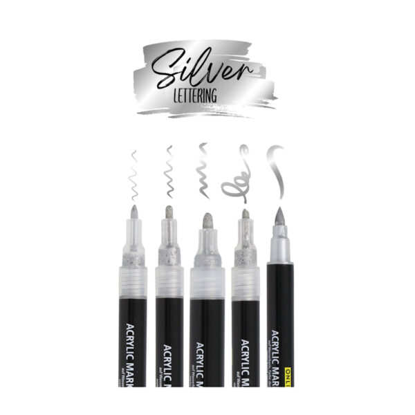 Acrylic Marker Silver cx.5un.