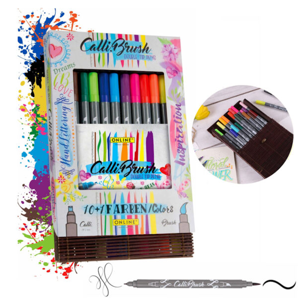 Estojo Bamboo Calli Brush cx.11un.