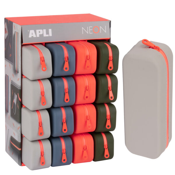 Estojos Silicone Neon Exp.16un.