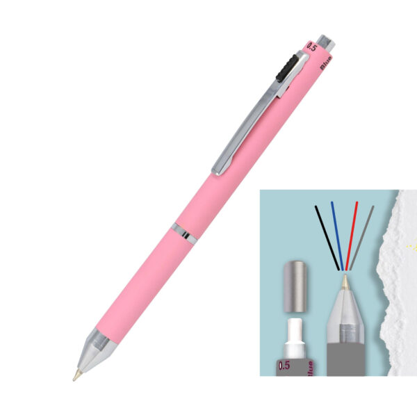 Multipen Fashion 4in1 Rose - 3un.