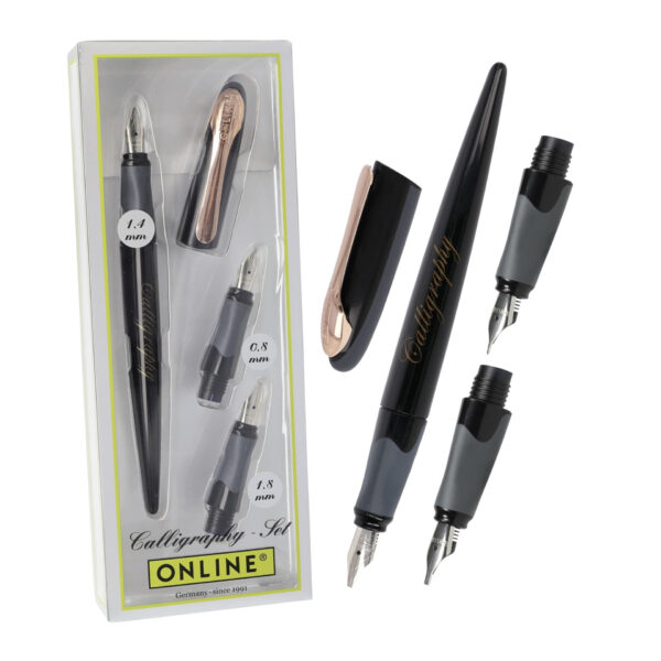 Caneta Calligraphy Set Black/Rose