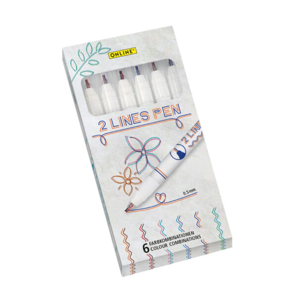 Pen 2 Lines 6 Colors