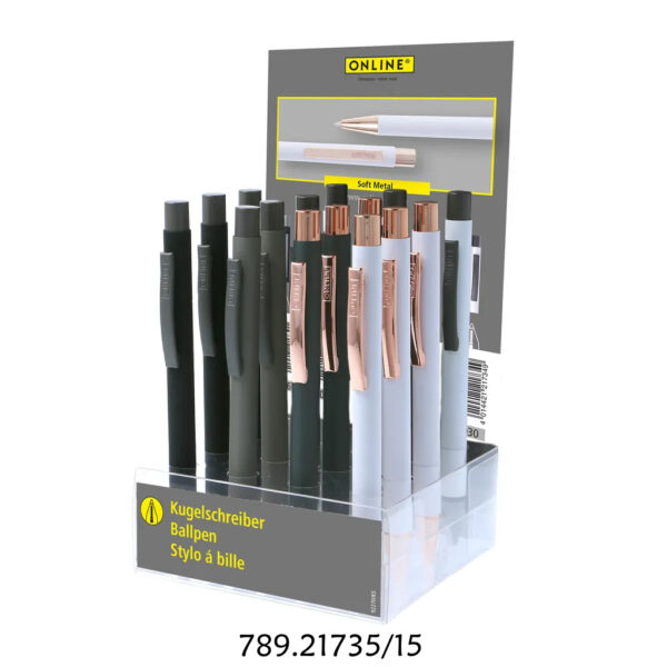 Esferográfica Soft Metal Exp.15un.