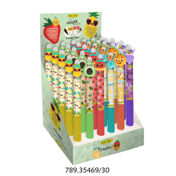 Esferográfica Gel Fun Fruits Exp.30un.