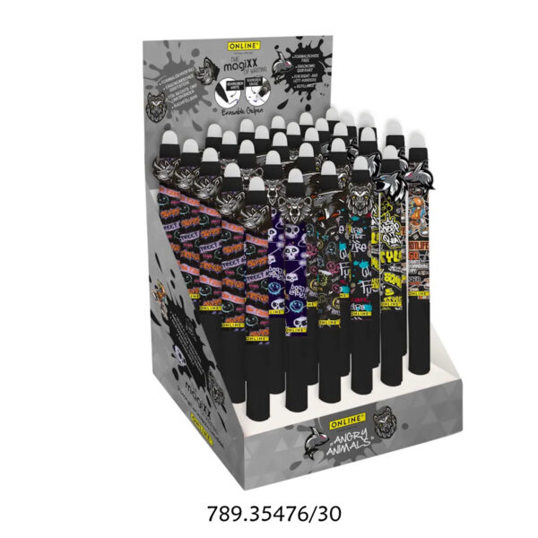 Esferográfica Gel Fun Angry Animals Exp.30un.