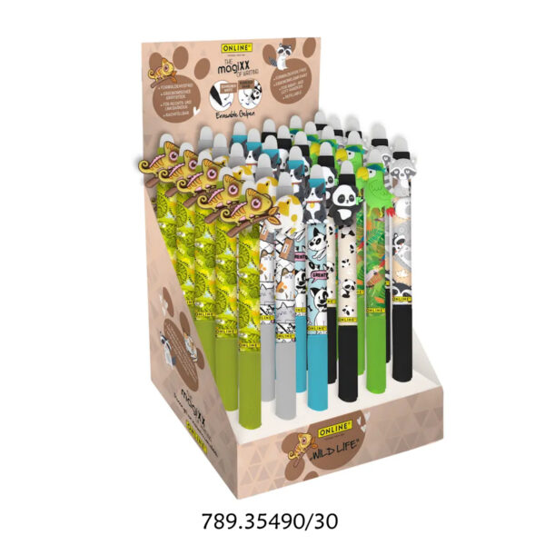 Esferográfica Gel Fun Wild Life Exp.30un.