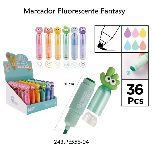 Marcador Fluorescente Fantasy Exp.36un.