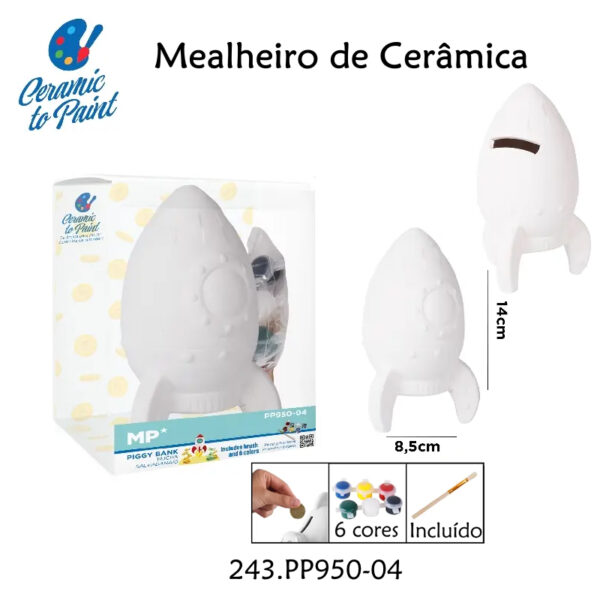 Mealheiro Cerâmica p/Pintar