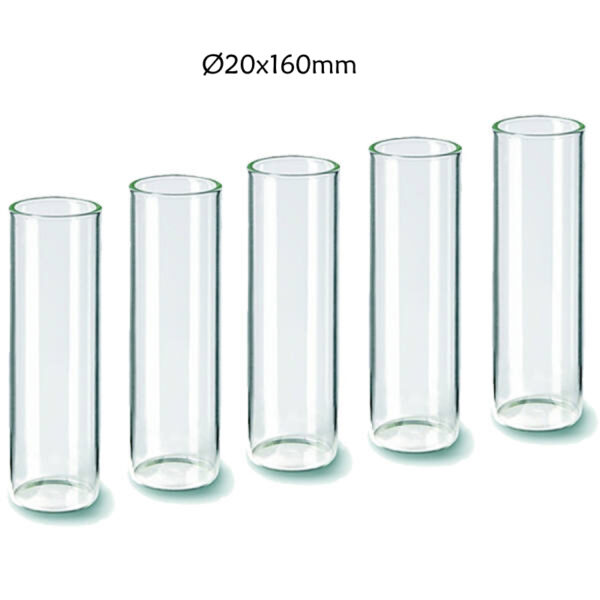 Tubo Vidro Ø 20m x 160mm - 5un.