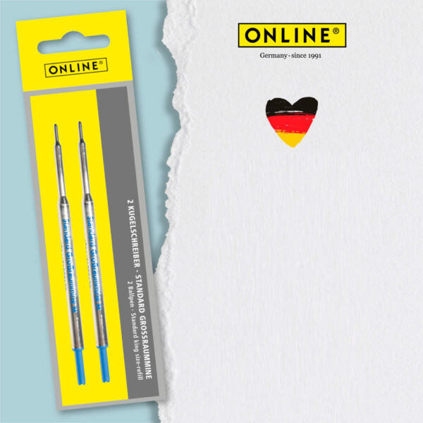 Recarga Esferográfica King Size M Azul 2un.