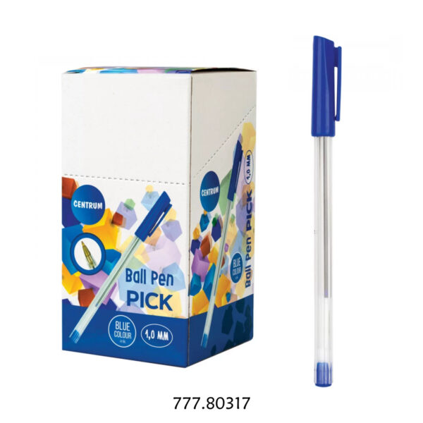Esferográfica Pick Centrum - 1.0mm - Cx. 50un.