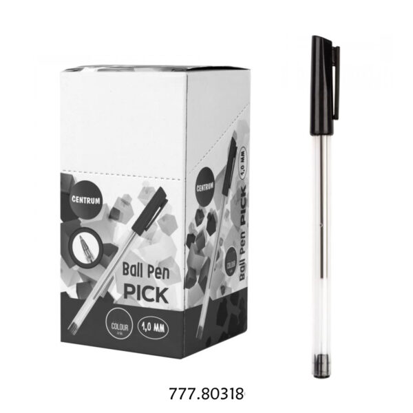 Esferográfica Pick Centrum - 1.0mm - Cx. 50un.
