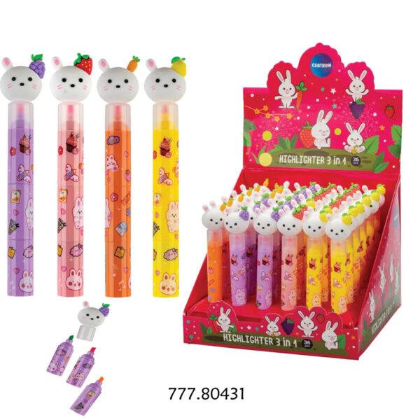 Marcadores Centrum 3 em 1 - Exp.36un.