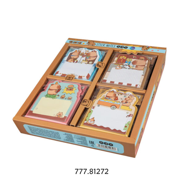 Bl Notas Adesivas Capybara 70x90mm - Cx.32un.