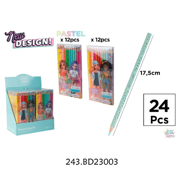 Lápis de Cor 12un.- Big Dream Girls