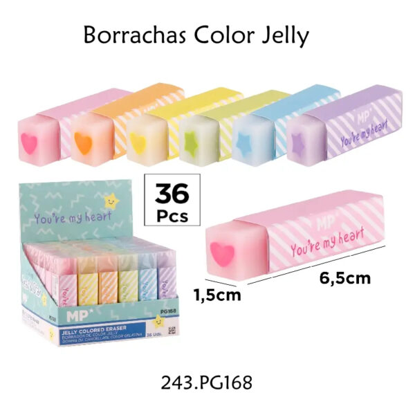 Borrachas Color Jelly Exp.36un.