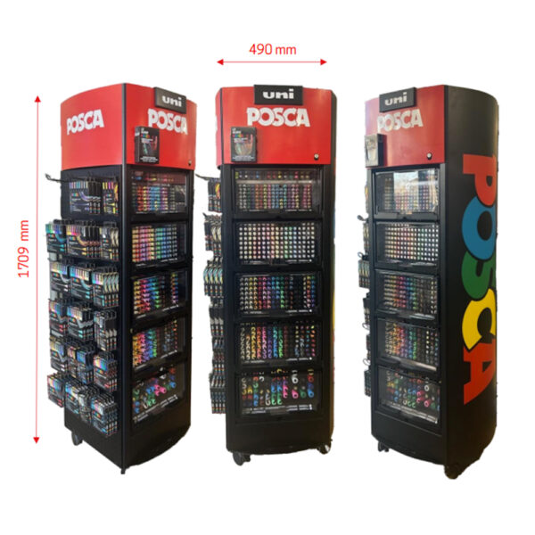 Expositor Posca c/ 605pçs