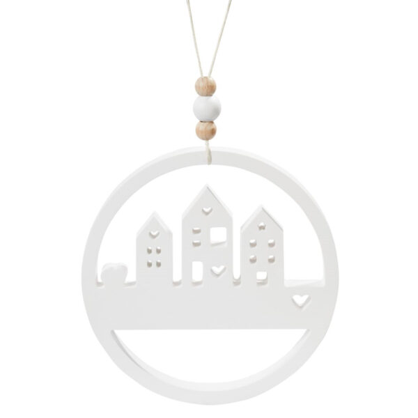 Molde de Silicone Argolas c/Casas 180mm