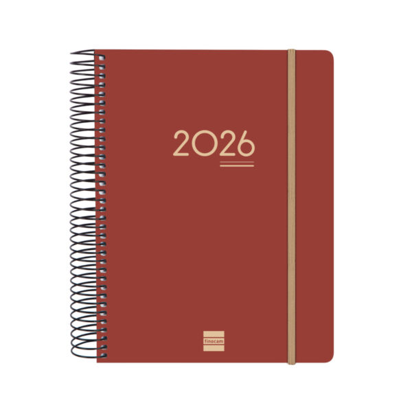 Agenda 16 Meses Ikon E10 1DP 25-26 Burdeos