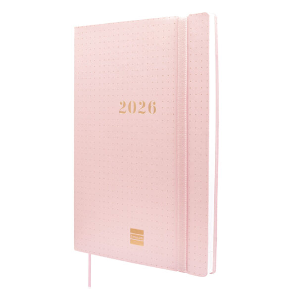 Agenda 16 Meses Dotted Y10 SVH 25-26 Rosa