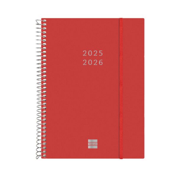Agenda 18 Meses Espiral E10 SVH 25-26 Rojo