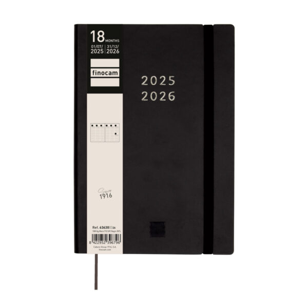 Agenda 18 Meses Mara Y10 SVV 25-26 Negro