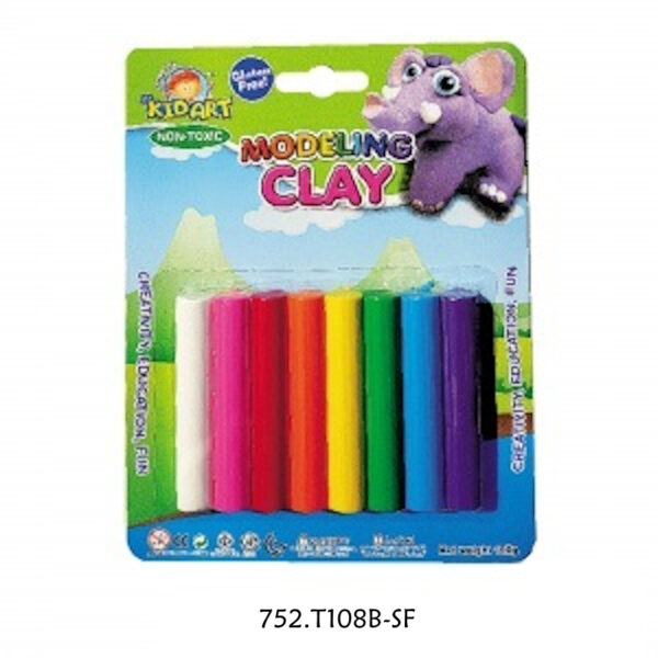 Plasticina KidArt 8un.