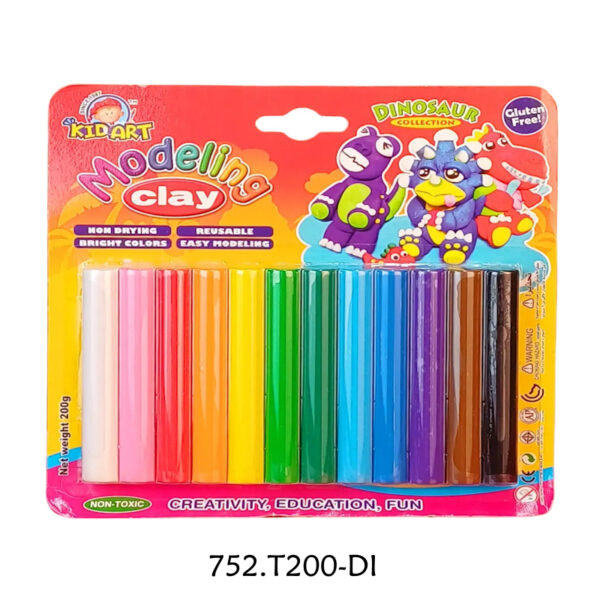 Plasticina KidArt 12un.