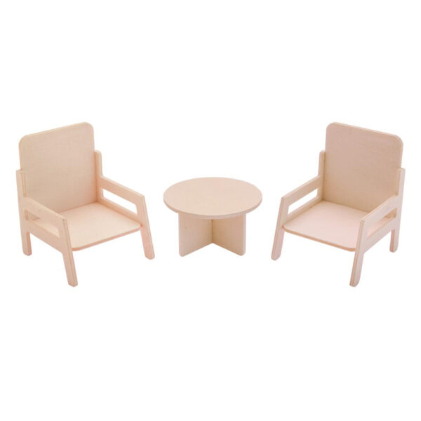 Mini Set Sala Estar Madeira