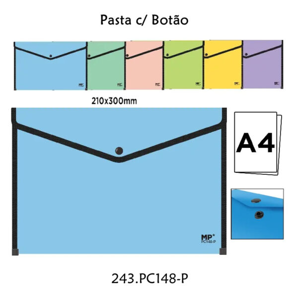 Pasta A4 c/Botão