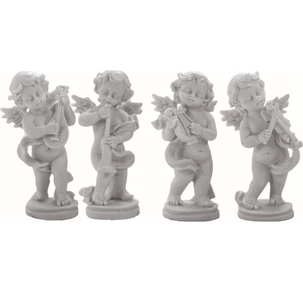 Anjo Musicista Bianco 4x90mm