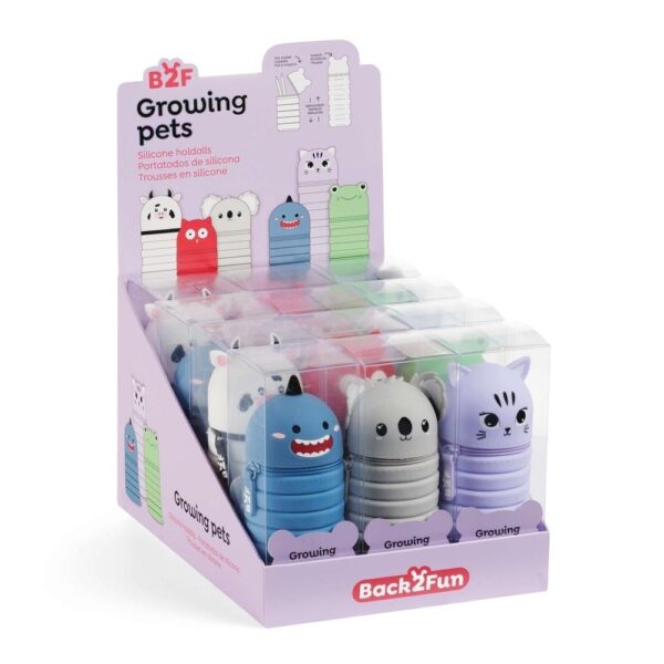 Estojo Retrátil Growing Pets B2F Exp.12un.