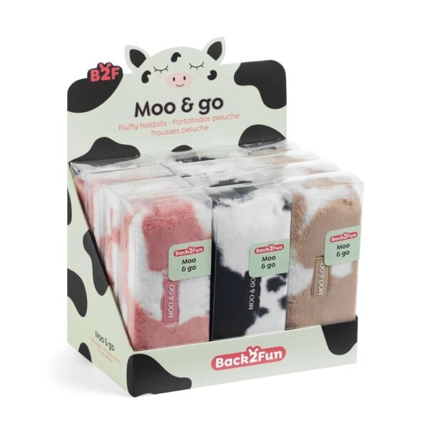 Estojo Peluche Moo&Go B2F Exp.12un.