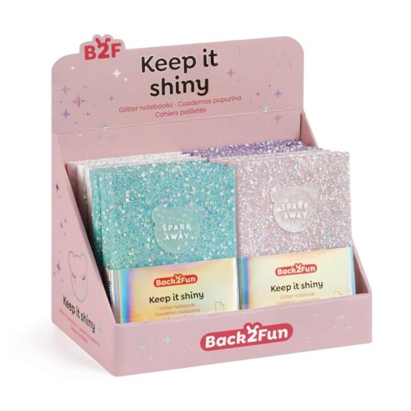 Caderno Purpurina B2F Exp.12un.