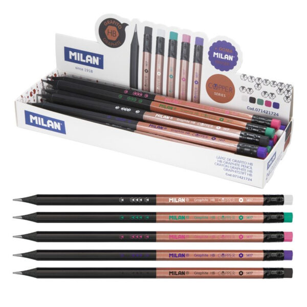 Lápis c/ Borracha Milan 24un.